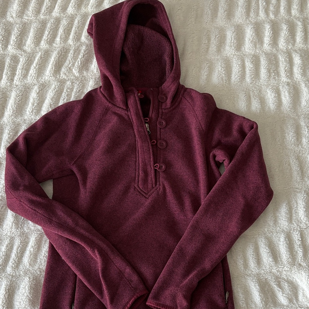 The North Face Maroon Fleece Jacket